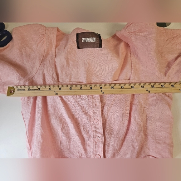 Reformation - Women's Pink Crop Top with Chic Design Sz XS - Picture 5 of 8